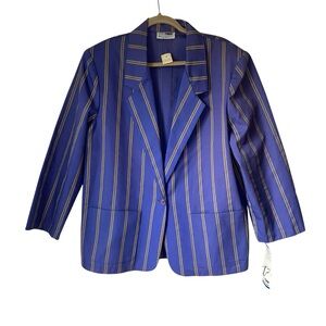 Vintage Women’s Purple & Gold Russ Toggs Blazer USA Union Made Size 18 New